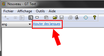 reconnaissance texte dans image ajouter une langue