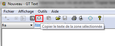 reconnaissance texte dans image copier Texte d'une zone séleccionnée